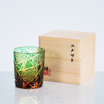 Lighting Edo Kiriko Handcrafted Crystal Whisky Glasses