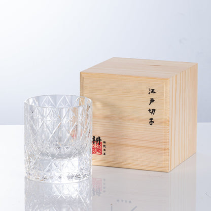 Hoshi Crystal Edo Kiriko Handcrafted Crystal Whisky Glasses