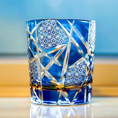 Lighting Edo Kiriko Handcrafted Crystal Whisky Glasses