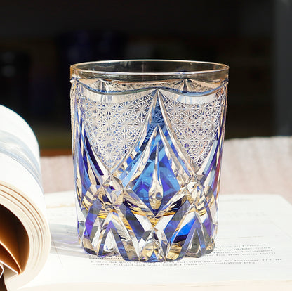 Hikari Prism Edo Kiriko Handcrafted Crystal Whisky Glasses