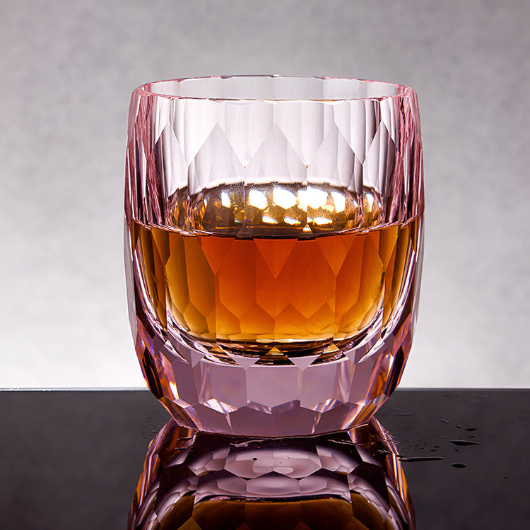 Lens Edo Kiriko Handcrafted Crystal Whisky Glasses