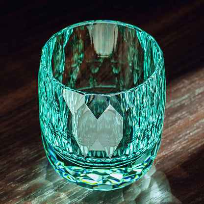 Lens Edo Kiriko Handcrafted Crystal Whisky Glasses