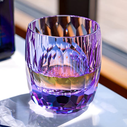 Lens Edo Kiriko Handcrafted Crystal Whisky Glasses