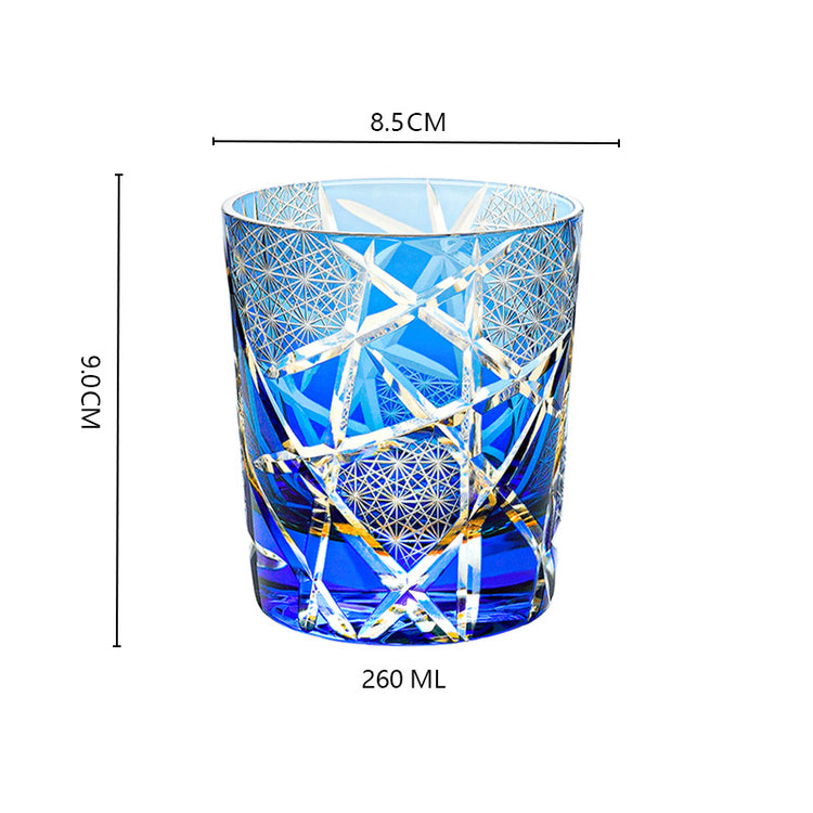 Lighting Edo Kiriko Handcrafted Crystal Whisky Glasses