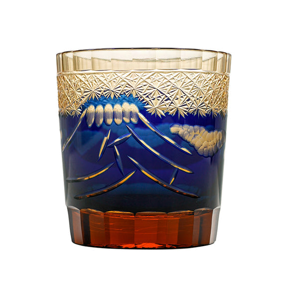 Mount Fuji Edo Kiriko Handcrafted Crystal Whisky Glasses