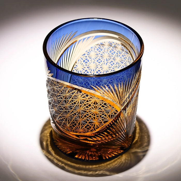 Tsuru Grace Edo Kiriko Handcrafted Crystal Whisky Glasses