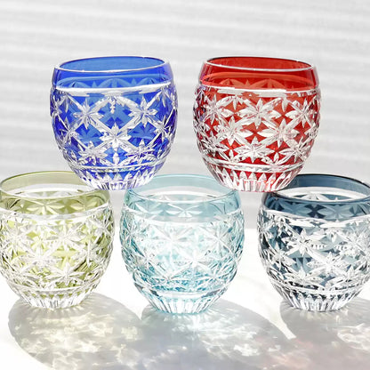 Asahi Radiance Edo Kiriko Handcrafted Crystal Whisky Glasses