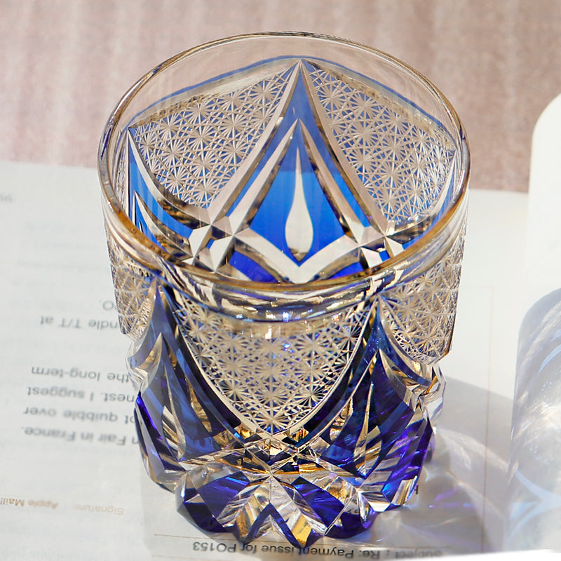 Hikari Prism Edo Kiriko Handcrafted Crystal Whisky Glasses