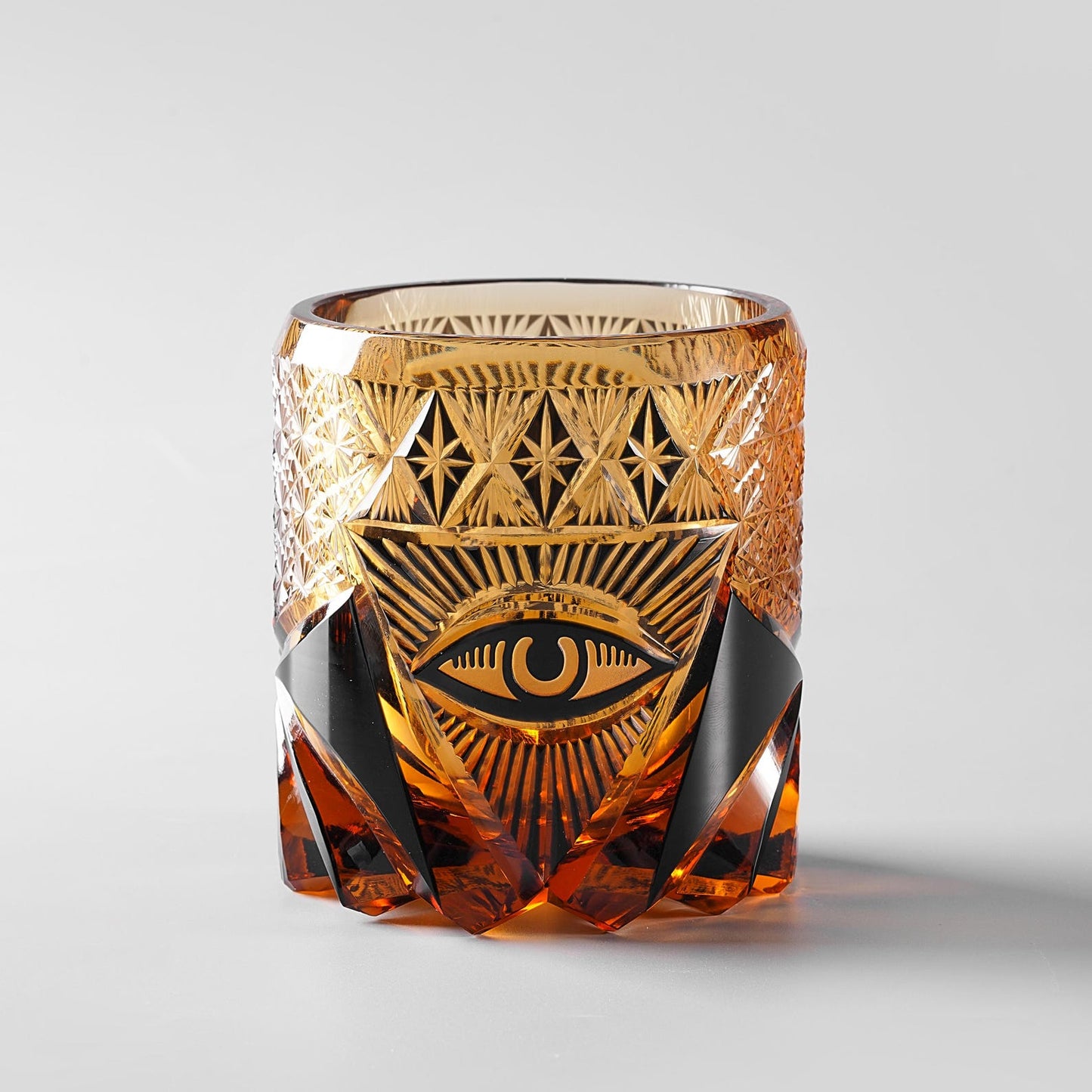 Eye of Providence Edo Kiriko Handcrafted Crystal Whisky Glass